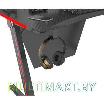 Компьютерный стол Cactus CS-GTZ-BK-CARBON-RED картинка 4